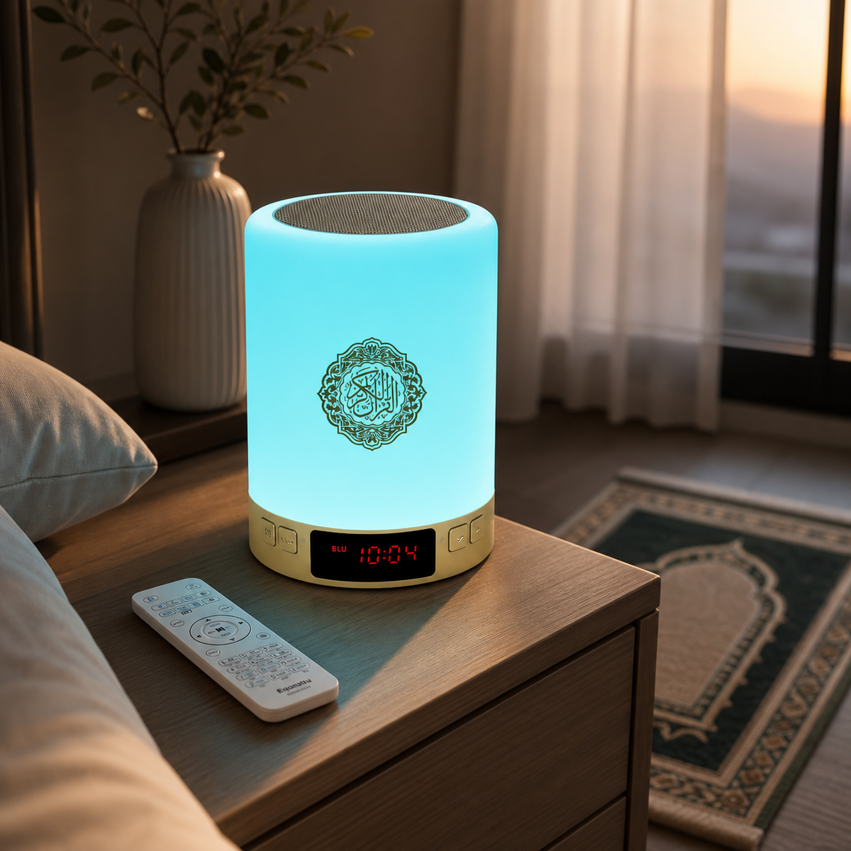 Reloj Azan con altavoz y luz