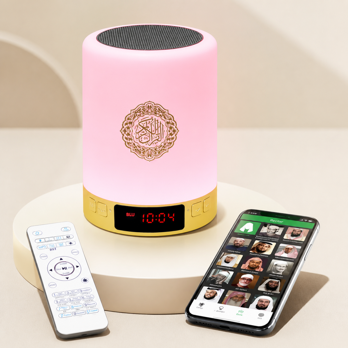 Reloj Azan con altavoz y luz
