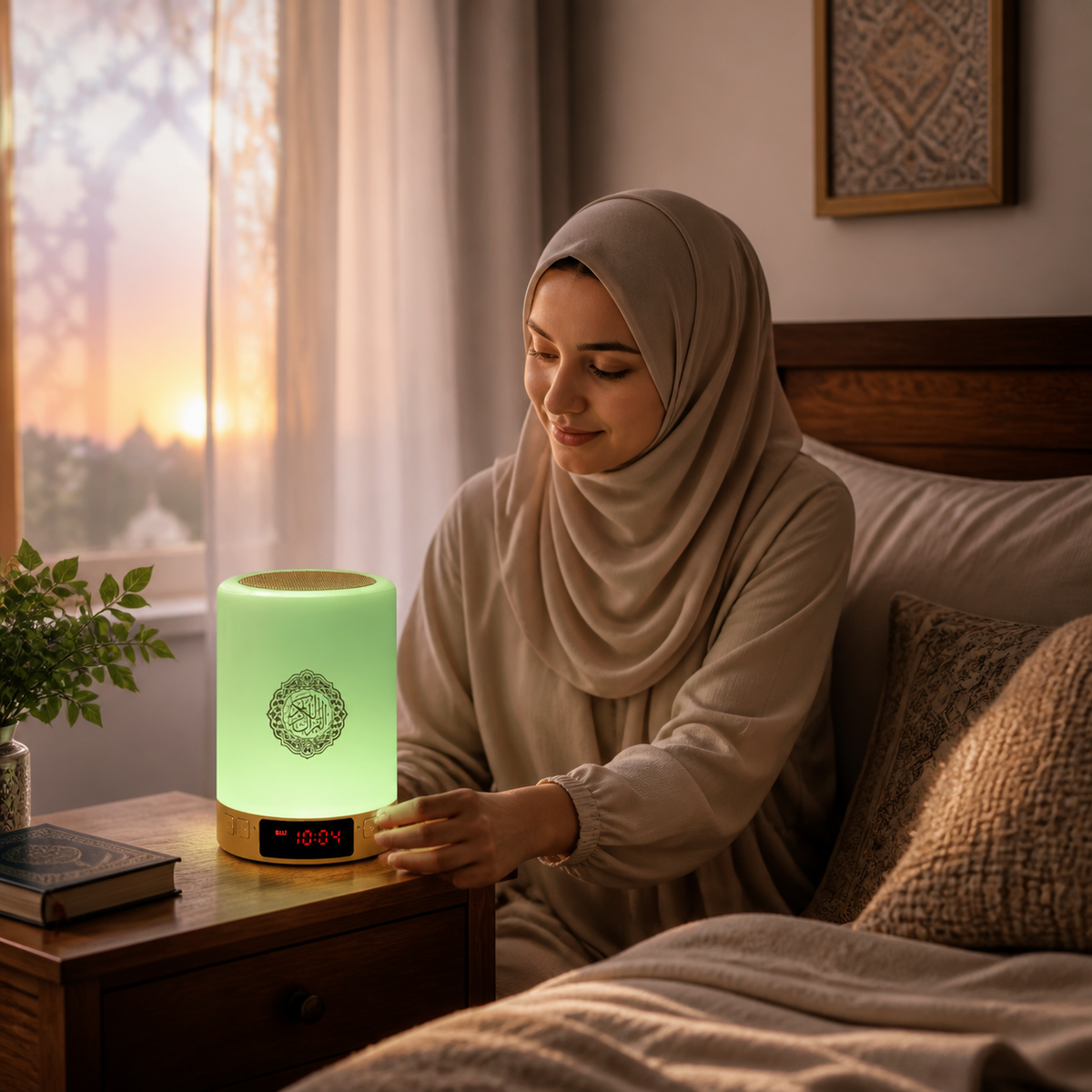 Reloj Azan con altavoz y luz