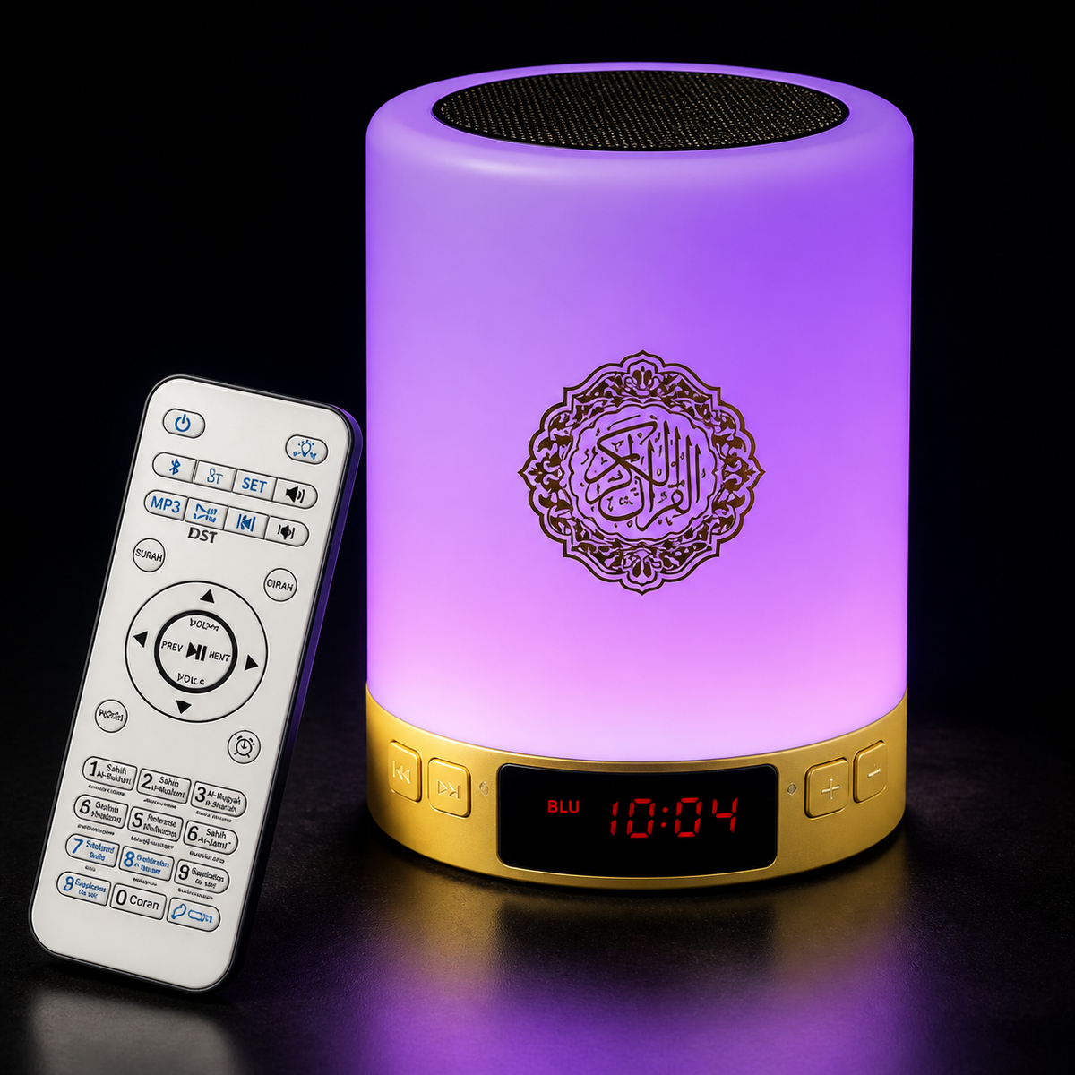 Reloj Azan con altavoz y luz